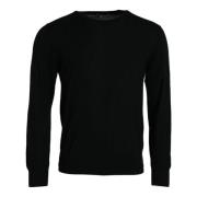 Dolce & Gabbana Round-neck Knitwear Black, Herr