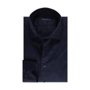 Stenströms Slimline Navy Twill Casual Skjorta Blue, Herr