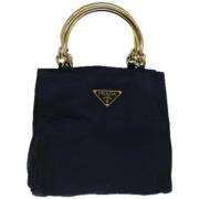 Prada Vintage Pre-owned Tyg prada-vskor Blue, Dam