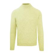 Malo Kashmir Ull Turtleneck Tröja Enfärgad Yellow, Herr