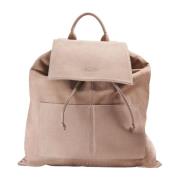 Tramontano Urban Läder Ryggsäck Beige, Dam