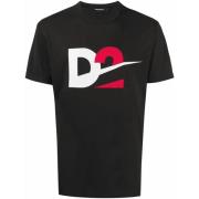 Dsquared2 Cool Fit Crew Neck Svart T-shirt Black, Herr