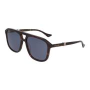 Gucci Fyrkantiga solglasögon Brown, Unisex