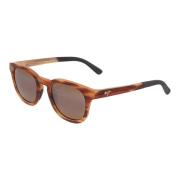 Maui Jim Fyrkantiga Acetat Solglasögon Koko Head Brown, Unisex