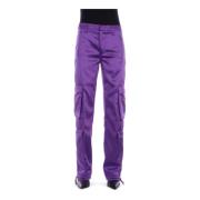 Dondup Lila Dragkedja Byxor Purple, Dam