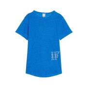 Ines De La Fressange Paris Koboltblå Linne T-shirt Blue, Dam