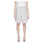 Vero Moda Lös Bermuda Shorts Vår/Sommar Kollektion Gray, Dam