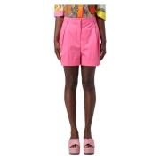 Moschino Stiliga Bermuda Shorts för Sommardagar Pink, Dam