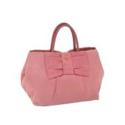 Prada Vintage Pre-owned Nylon handvskor Pink, Dam