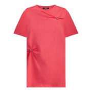 Twinset Korallröd T-shirt och Polo Set Red, Dam