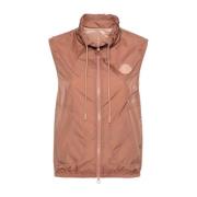 Moncler Stilig Care Gillet för Män Brown, Dam