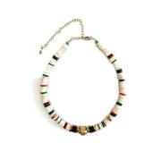 Gachon Pothier Surfare Stil Skalhalsband Multicolor, Dam