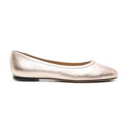 Chloé Metallic Ballerina Slip-On Design Yellow, Dam