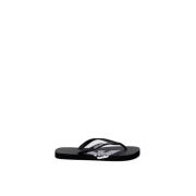 Emporio Armani Sommar Unisex Badkläder Sandaler Kollektion Black, Herr