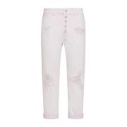 Dondup Rosa Denim Jeans Pink, Dam