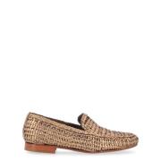 Pons Quintana Metallic Oassi Stil Loafers Brown, Dam