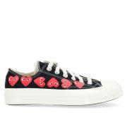 Comme des Garçons Play Röda Hjärta Canvas Sneakers Black, Herr