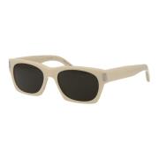 Saint Laurent Stiliga solglasögon SL 402 Beige, Unisex