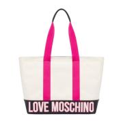 Moschino Beige Textil Shoppingväska Beige, Dam