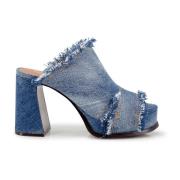 ASH Denim Platta Skor Blue, Dam