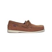 Sebago Portland Flesh Out Båtskor Brown, Herr