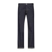 Tela Genova Denim Chino Byxor Regular Fit Blue, Herr