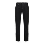 Tela Genova Svart Tvättad Slim Fit Selvedge Denim Black, Herr