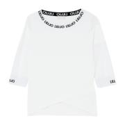 Liu Jo Dam Mesh Ärm Topp White, Dam