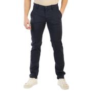 Jacob Cohën Cropped Trousers Blue, Herr