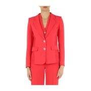 Guess Fruit Juice Blazer med Macramé Spets Red, Dam