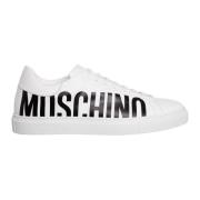 Moschino Mönstrad Enfärgad Serena Sneakers White, Herr