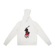 Ralph Lauren Stor Pony Felpa Hoodie för barn White, Herr