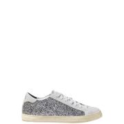 P448 Glitter och Mocka Vita Sneakers Multicolor, Dam