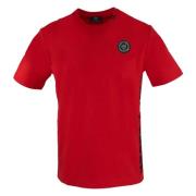 Plein Sport Kortärmad Rund Hals Bomull T-shirt Red, Herr