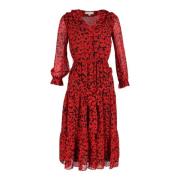 Michael Kors Pre-owned Pre-owned Polyester klnningar Red, Dam