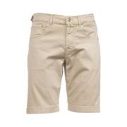 Jacob Cohën Casual Shorts 5-Ficka Stil Beige, Herr