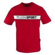 Plein Sport Kortärmad Rund Hals Bomull T-shirt Red, Herr