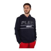 Plein Sport Herr Sweatshirt Höst/Vinter Kollektion Blue, Herr