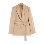 Max Mara Studio Beige Jackor för Kvinnor Beige, Dam