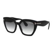 Tom Ford Phoebe Solglasögon - Stilfullt Glasögonkollektion Black, Dam