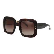 Carolina Herrera Stiliga solglasögon CH 0010/S Brown, Dam