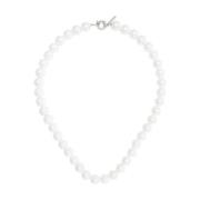 Ernest W. Baker Vit Shell Pearl Halsband White, Herr