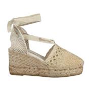 Espadrilles Beige Sandaler för Sommaroutfits Beige, Dam