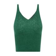 Cortana Grön Alpacka Merino Tank Top Green, Dam