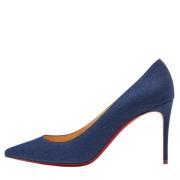 Christian Louboutin Pre-owned Pre-owned Denim klackskor Blue, Dam