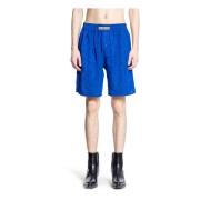 Louis Gabriel Nouchi Drops Jacquard Pyjama Shorts Blue, Herr