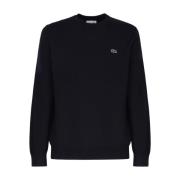 Lacoste Blå Crew Neck Sweater med Ikoniskt Logotyp Blue, Herr