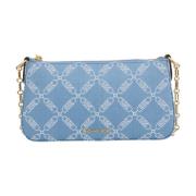 Michael Kors Denim Chain Pouchette Väska Blue, Dam