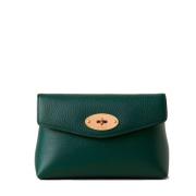 Mulberry Grön Läder Kosmetisk Pouch Rl6544-736Q633 Green, Dam