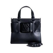 Armani Exchange Stilren handväska med axelrem Black, Dam